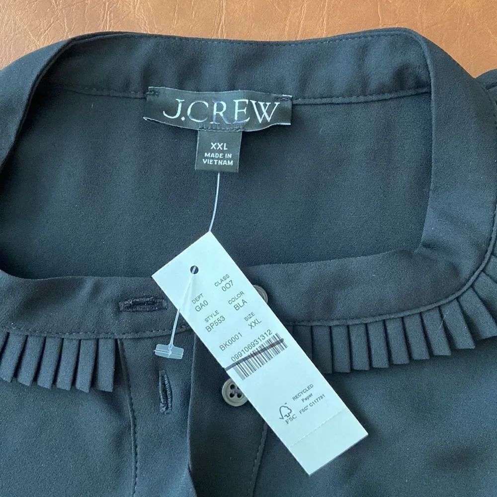 J. Crew Drapey button-up top* - Picture 6 of 6